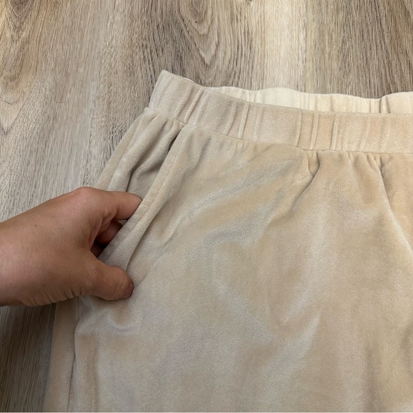 Lissome Lounge Tan Velvet Pajama Jogger Set size 2X - Picture 4 of 6